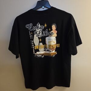 Marlin Trading Co. Black Tshirt Cuba Libre Distrito De Marlin Habana XL